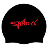 SRST- Sunnyside Sharks - Swimoutlet PO2943-0142  (BLK/01) - Wrinkle-Free Silicone Swimming Cap