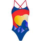Mountain Hart Dive Club - "X" Back Swimsuit