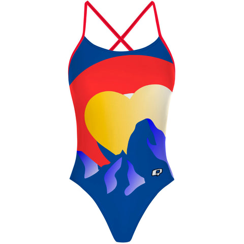 Mountain Hart Dive Club - "X" Back Swimsuit