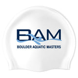 Boulder Aquatic Masters - Swimoutlet PO45819 (WHT/02) - Wrinkle-Free Silicone Swimming Cap