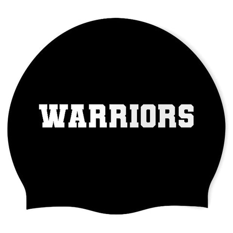 WARRIORS - Swimoutlet PO25950148 (BLK/01) - Wrinkle-Free Silicone Swimming Cap