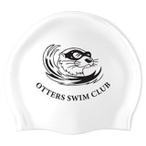 Otters Swim Club - Swimoutlet PO2943-0123 (WHT/01) - Wrinkle-Free Silicone Swimming Cap