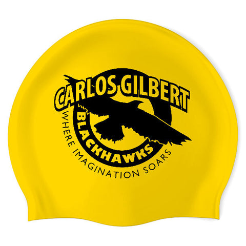 Carlos Blackhawks - Swimoutlet PO26078789 (YEL/01) - Wrinkle-Free Silicone Swimming Cap