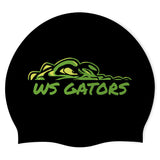 Warm Springs Gators - Swimoutlet PO67939 (BLK/02) - Wrinkle-Free Silicone Swimming Cap