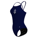 Holy Name of Mary - Solid Skinny Strap Swimsuit - PERSONALIZED