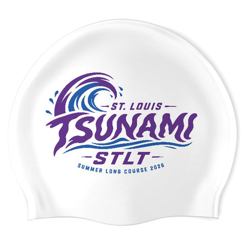 St. Louis Tsunami - Swimoutlet PO26339742 (WHT/02) - Wrinkle-Free Silicone Swimming Cap