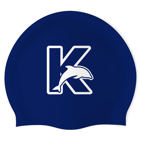 Kutztown Dolphins - Swimoutlet PO26227136 (NBL/01) - Wrinkle-Free Silicone Swimming Cap
