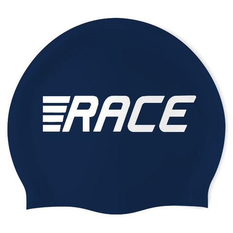 RACE - Swimoutlet PO50132 (NBL/01) - Wrinkle-Free Silicone Swimming Cap