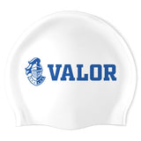 Valor Preparatory Academy - Swimoutlet PO25527363 (WHT/01) - Wrinkle-Free Silicone Swimming Cap