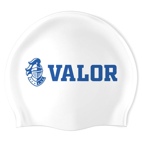 Valor Preparatory Academy - Swimoutlet PO25527363 (WHT/01) - Wrinkle-Free Silicone Swimming Cap