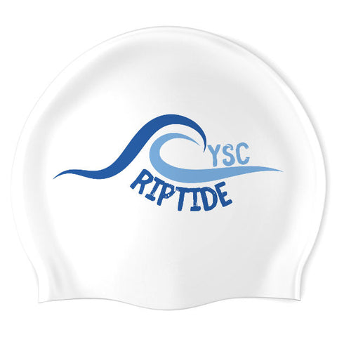 Columbus Family YMCA - Swimoutlet PO25517832 (WHT/02) - Wrinkle-Free Silicone Swimming Cap