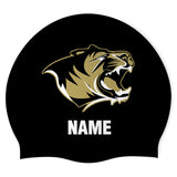 Bentonville HS Swim & Dive - Swimoutlet PO37646 (BLK/02/P) - Wrinkle-Free Silicone Swimming Cap