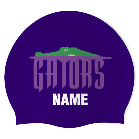 Governor's Ranch Gators - Swimoutlet PO42790 (PUR/03/P) - Wrinkle-Free Silicone Swimming Cap