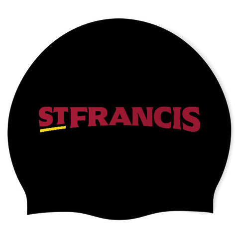 ST FRANCIS - Swimoutlet PO26099092 (BLK/02) - Wrinkle-Free Silicone Swimming Cap