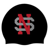 North Scott Junior High - Swimoutlet PO25323307 (BLK/02) - Wrinkle-Free Silicone Swimming Cap