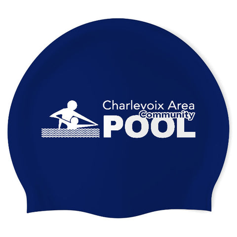 Charlevoix Area Community Pool - Swimoutlet PO25913880 (NBL/01) - Wrinkle-Free Silicone Swimming Cap