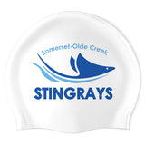Somerset-Olde Creek Stingrays - Swimoutlet PO26258722 (WHT/02) - Wrinkle-Free Silicone Swimming Cap
