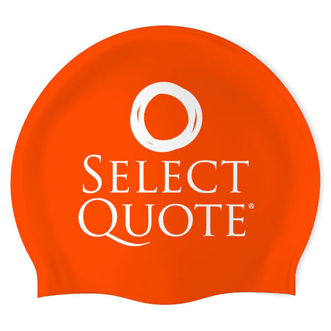 SelectQuote - Swimoutlet PO24993653 (ORG/01) - Wrinkle-Free Silicone Swimming Cap