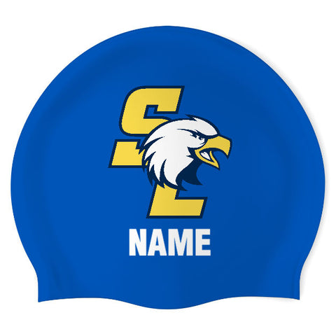 SouthLake Christian Academy - Swimoutlet PO25869122 (WHT/02/P) - Wrinkle-Free Silicone Swimming Cap