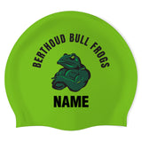 Berthoud Bull Frogs Swim Team - Swimoutlet PO71635 (DGG/03/P) - Wrinkle-Free Silicone Swimming Cap