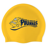 Elk Grove Piranhas - Swimoutlet PO20605 (YEL/02) - Wrinkle-Free Silicone Swimming Cap
