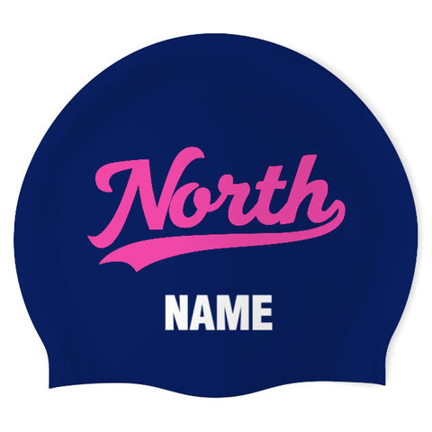 Blue Valley North Girls - Swimoutlet PO26019874 (NBL/01/P) - Wrinkle-Free Silicone Swimming Cap