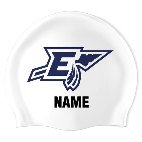 Enid High School - Swimoutlet PO25635014 (WHT/01/P) - Wrinkle-Free Silicone Swimming Cap