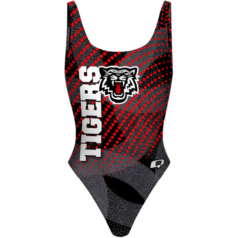 test - High Hip One Piece Swimsuit