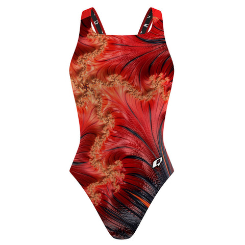Fiery Fractals - Classic Strap Swimsuit