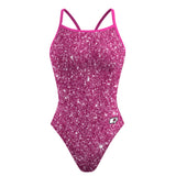 Pink Glitter Bomb - Skinny Strap