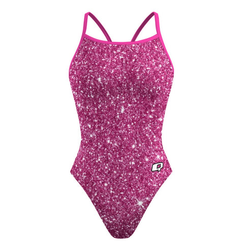 Pink Glitter Bomb - Skinny Strap