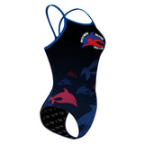 Brentwood Dolphin Swim Team FV - Skinny Strap Swimsuit