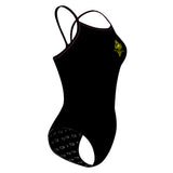 Old Scona 2 Solid Black - Skinny Strap Swimsuit