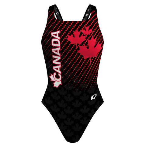 Canada UWH Black FV - Classic Strap Swimsuit