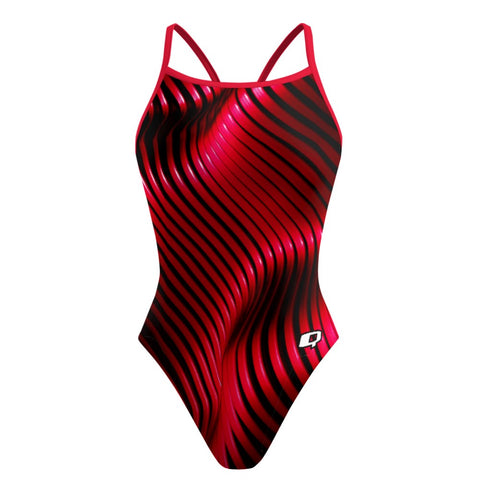Twisting Red - Skinny Strap