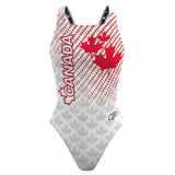 Canada UWH White FV - Classic Strap Swimsuit