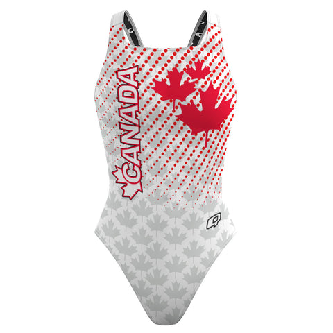 Canada UWH White FV - Classic Strap Swimsuit