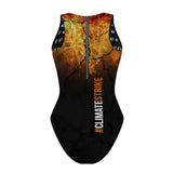 Climate Strike - Women Waterpolo Swimsuit Classic Cut