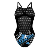 Carolina Blue Waves SC FV - Skinny Strap Swimsuit