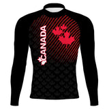 Canada UWH Black FV - Men's Surf UPF50+ Long Sleeve Rash Guard