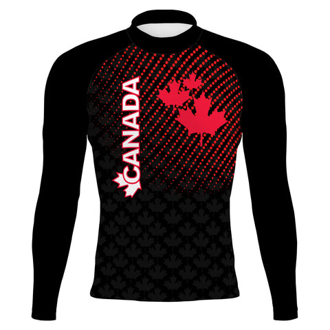 Canada UWH Black FV - Men's Surf UPF50+ Long Sleeve Rash Guard