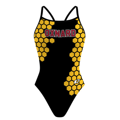 Oxnard HS Name - Skinny Strap Swimsuit