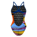 Cesar Valverde Naranja Skynny Strap - Skinny Strap Swimsuit