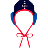 D1 NAVY - MASTER DESIGN - #'s Outlined - Water Polo Cap