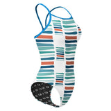 White blocks - Skinny Strap