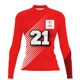 ASBAVOL Infantil Clasico Manga Larga - Women's Surf UPF50+ Long Sleeve Rash Guard