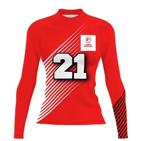 ASBAVOL Infantil Clasico Manga Larga - Women's Surf UPF50+ Long Sleeve Rash Guard
