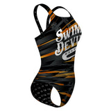 SwimDevil01 - Classic Strap Swimsuit