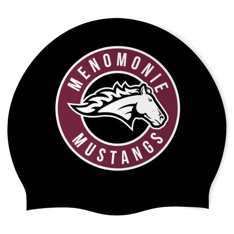 Menomonie HS - Swimoutlet PO22891848 (BLK/2) - Custom Silicon Swimcap