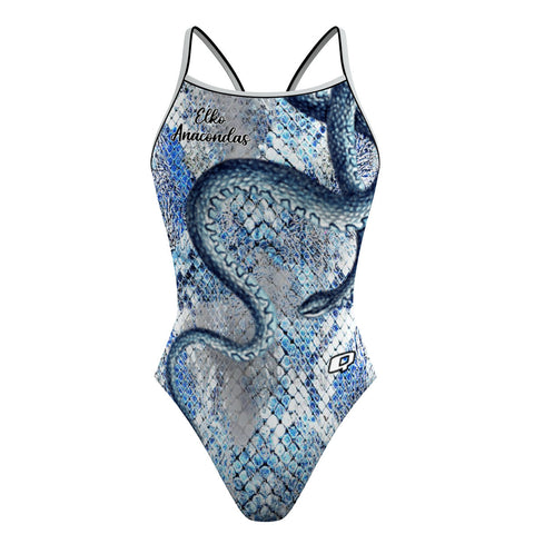 Elko Skinny Snake Design - Skinny Strap Swimsuit